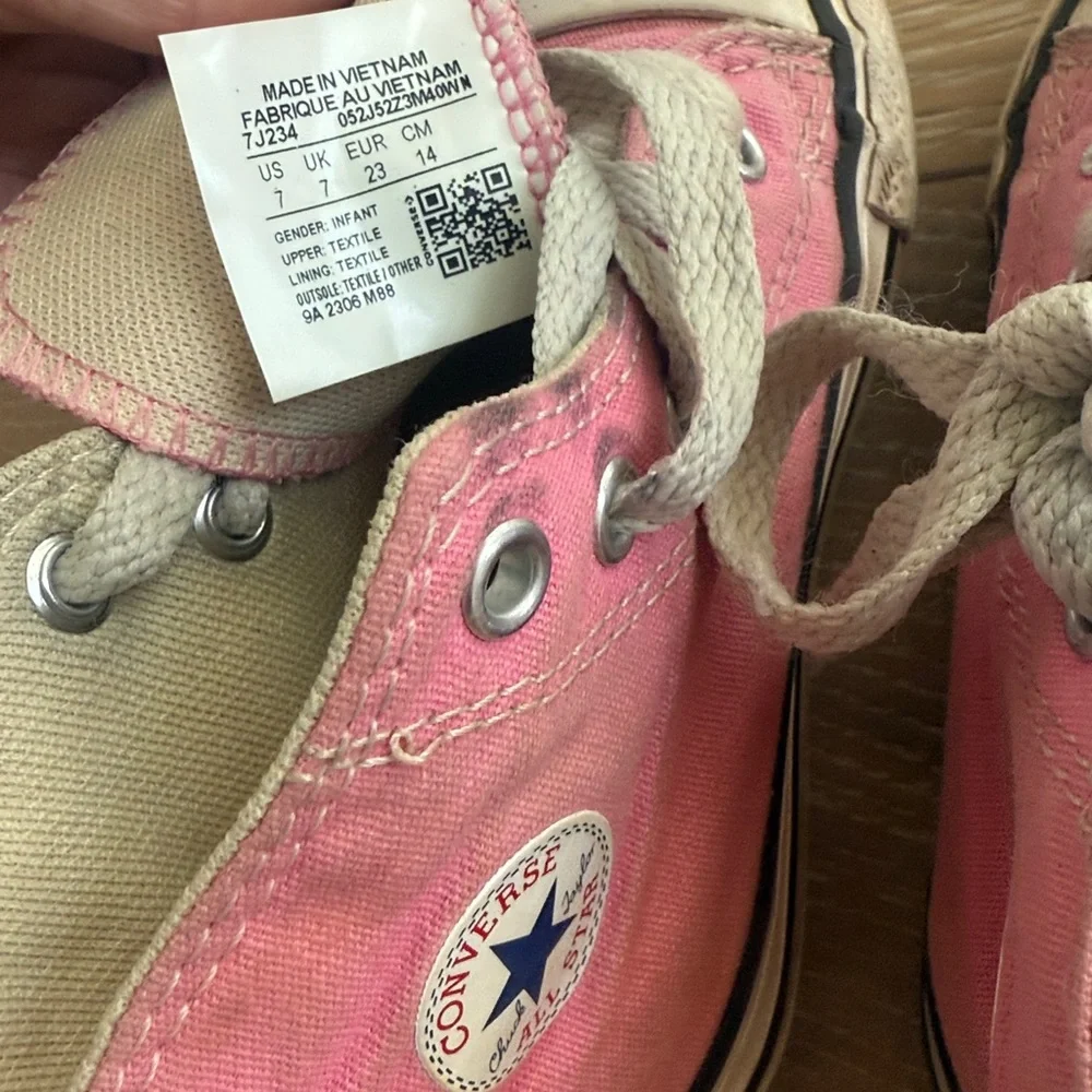 Kids Pink High-Top Sneakers